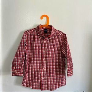 Boys button down plaid OshKosh shirt